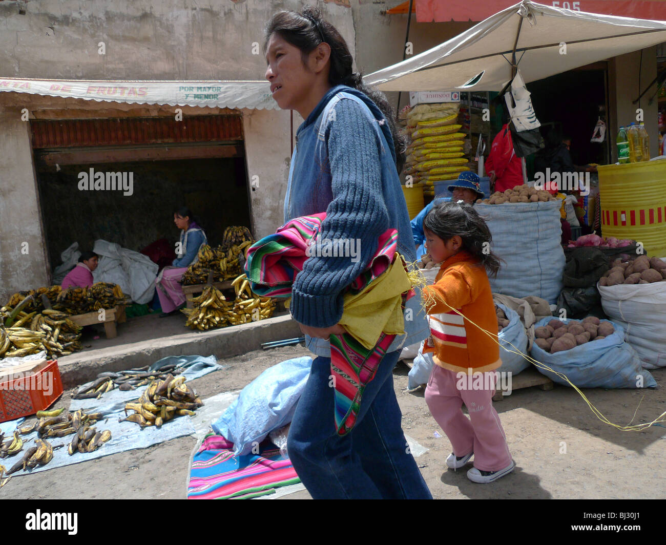 Scène de rue de la BOLIVIE, La Paz. Photographie par SEAN SPRAGUE 2010 Banque D'Images