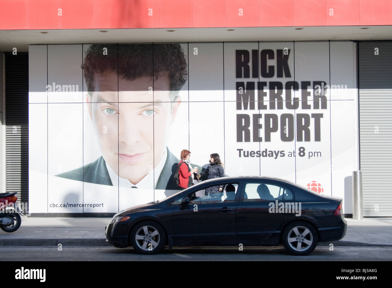 Une rue dvertisement pour Rick Mercer Report sur CBC TV Banque D'Images