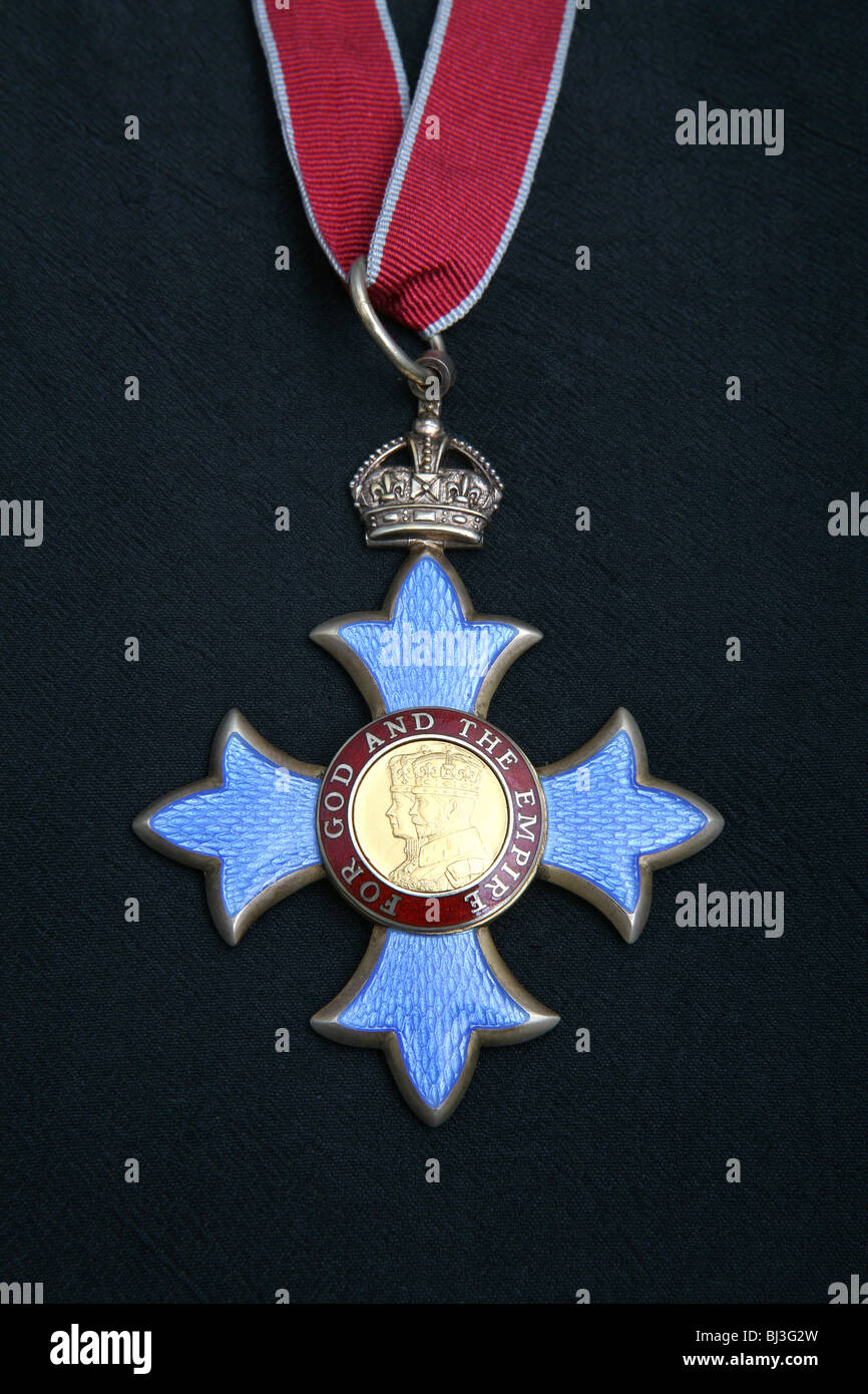 Médaille de CBE Commandeur de l'Empire britannique Banque D'Images