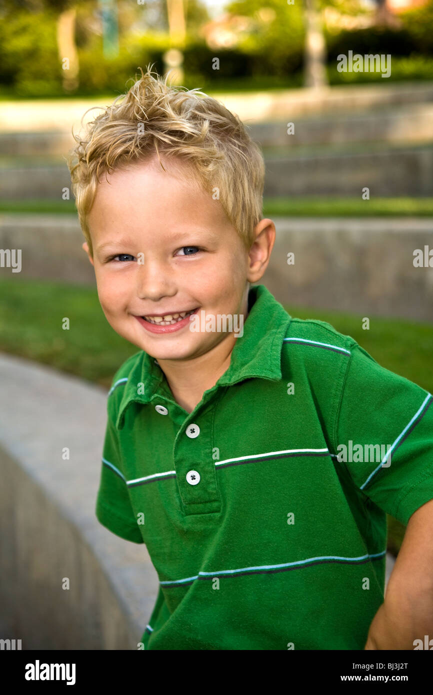 3-4 ans garçon. M. © Myrleen Pearson Banque D'Images