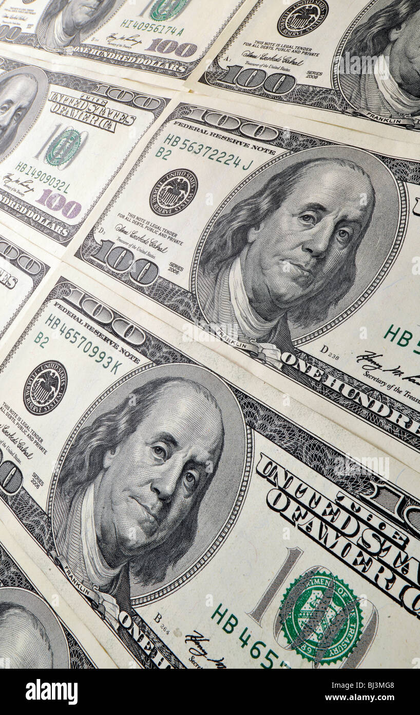 100 us dollarnoten Banque de photographies et d’images à haute ...
