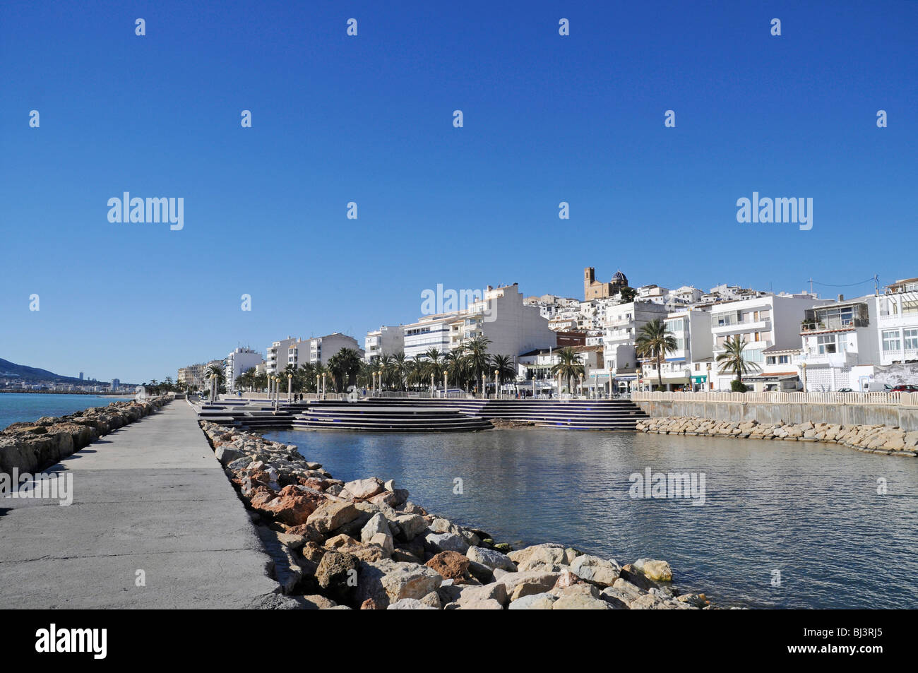 Promenade, Altea, Costa Blanca, Alicante province, Spain, Europe Banque D'Images