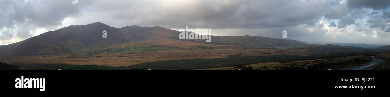 Panorama de montagnes, de l'Irlande Banque D'Images
