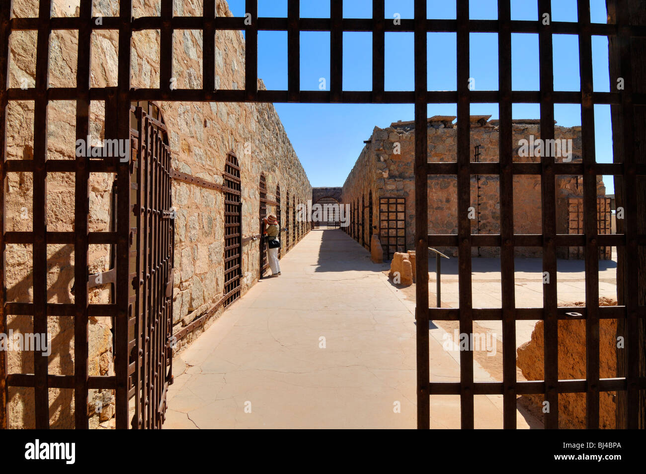 La prison de Yuma, maintenant un parc d'État, en Arizona, aux États-Unis d'Amérique. Banque D'Images