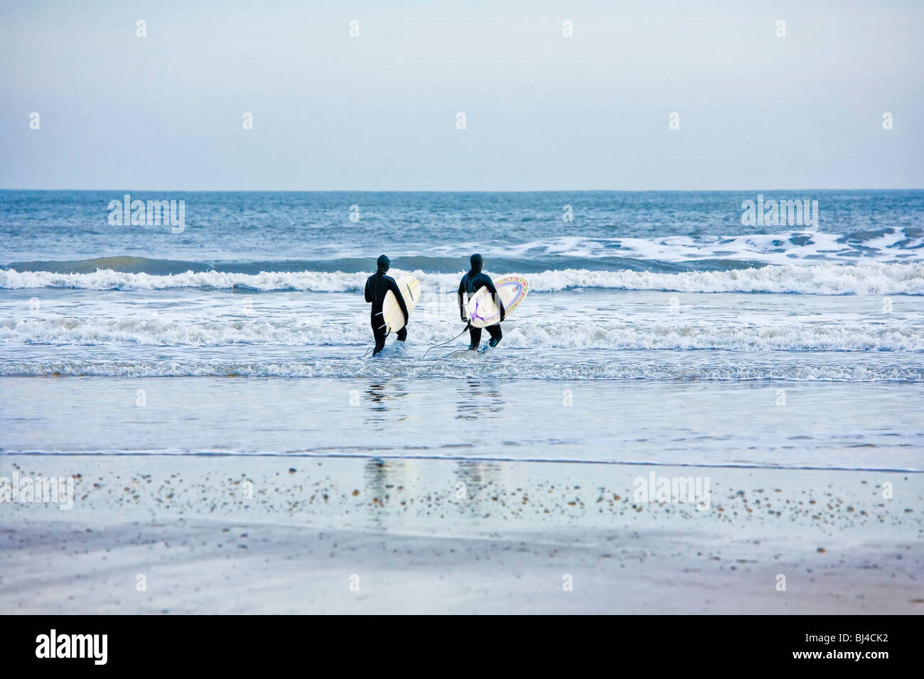 Les surfeurs, England UK Banque D'Images