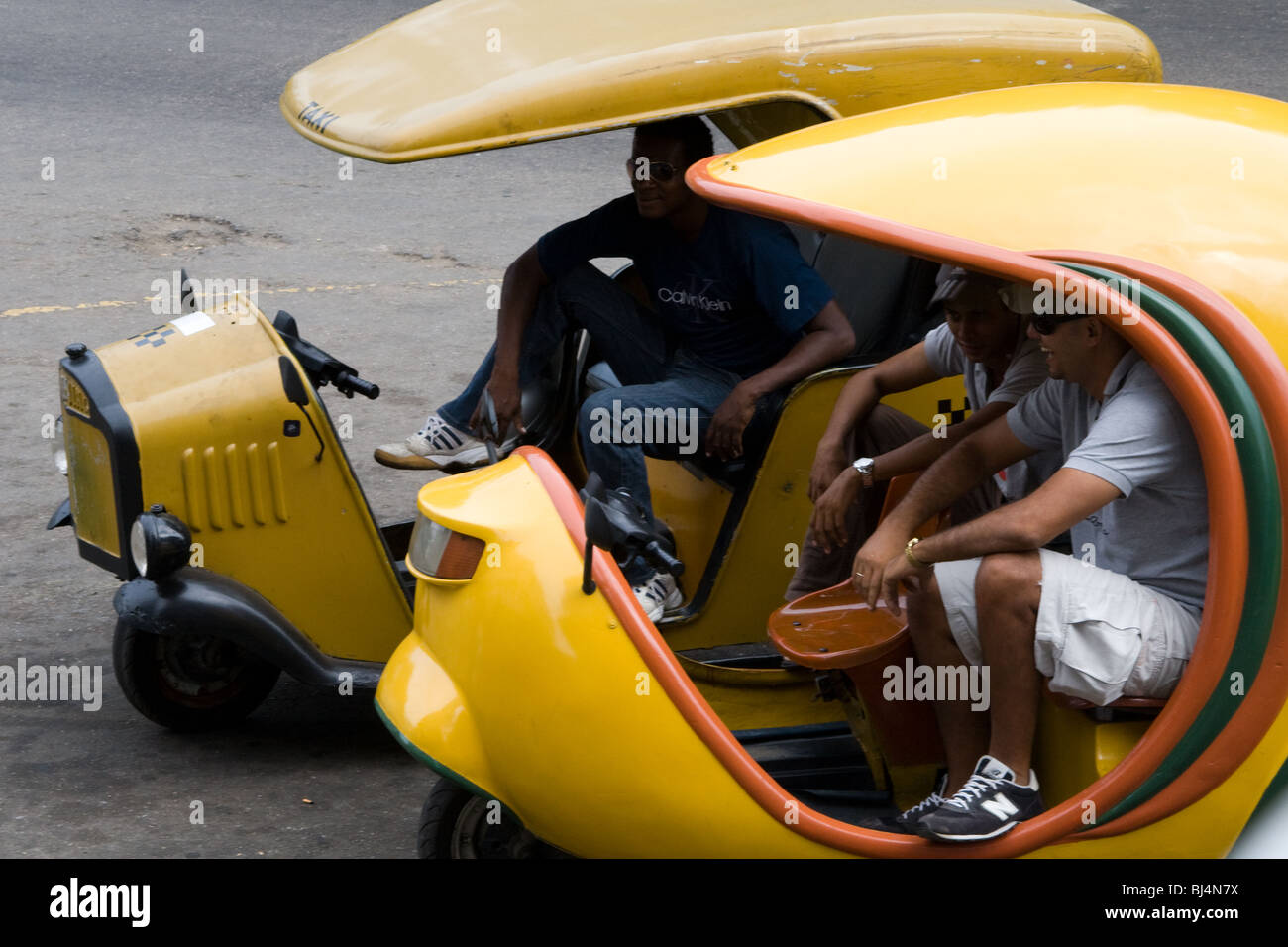 Tuk-tuks La Havane, Cuba Banque D'Images