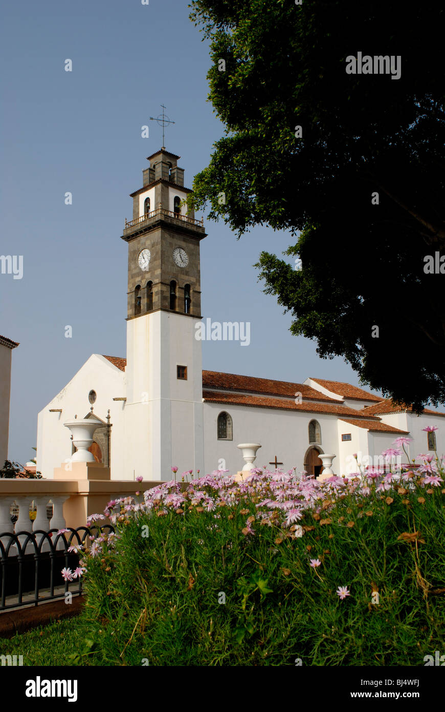L'Espagne, Iles Canaries, Tenerife Buenavista del Norte (N.-É.) de Los Remedios church Banque D'Images