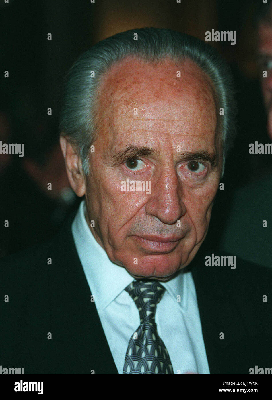 SHIMON PERES, MINISTRE DES AFFAIRES ÉTRANGÈRES D'ISRAËL 23 Mars 1995 Banque D'Images