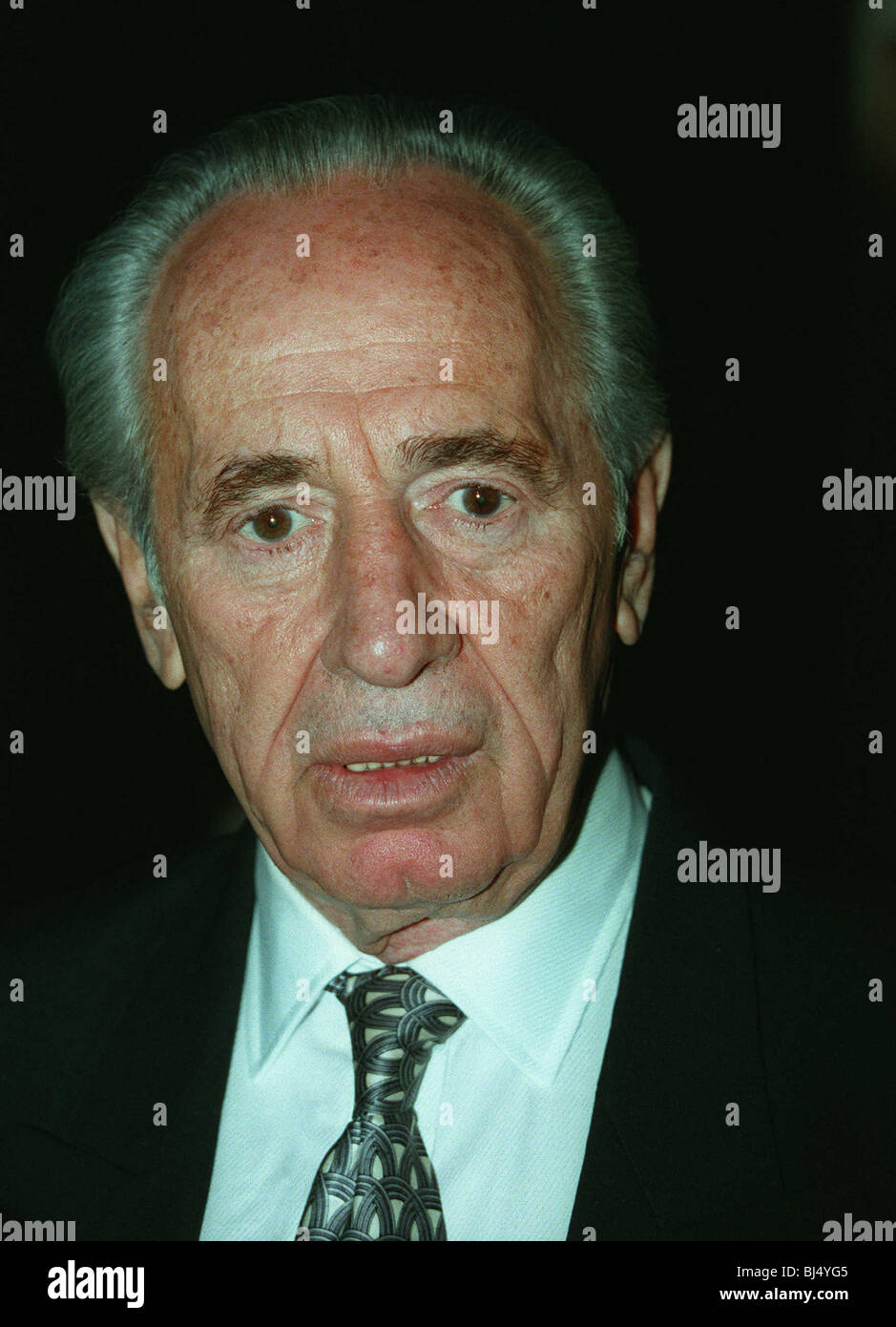 SHIMON PERES, MINISTRE DES AFFAIRES ÉTRANGÈRES D'ISRAËL 23 Mars 1995 Banque D'Images