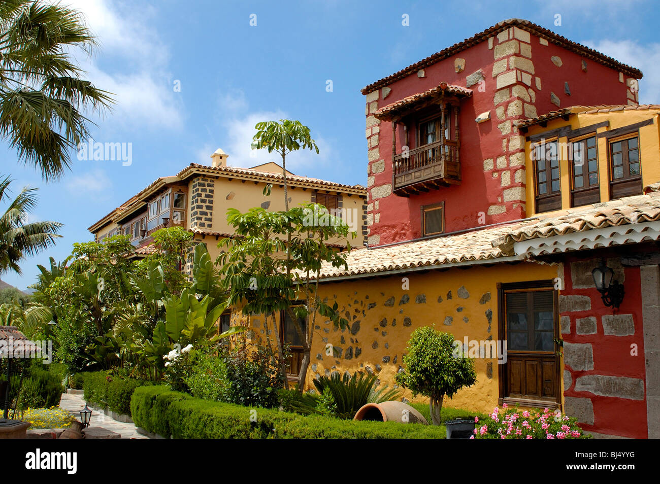 L'Espagne, Iles Canaries, Tenerife, l'hôtel El Nogal Vilaflor, manoir 18e siècle Banque D'Images