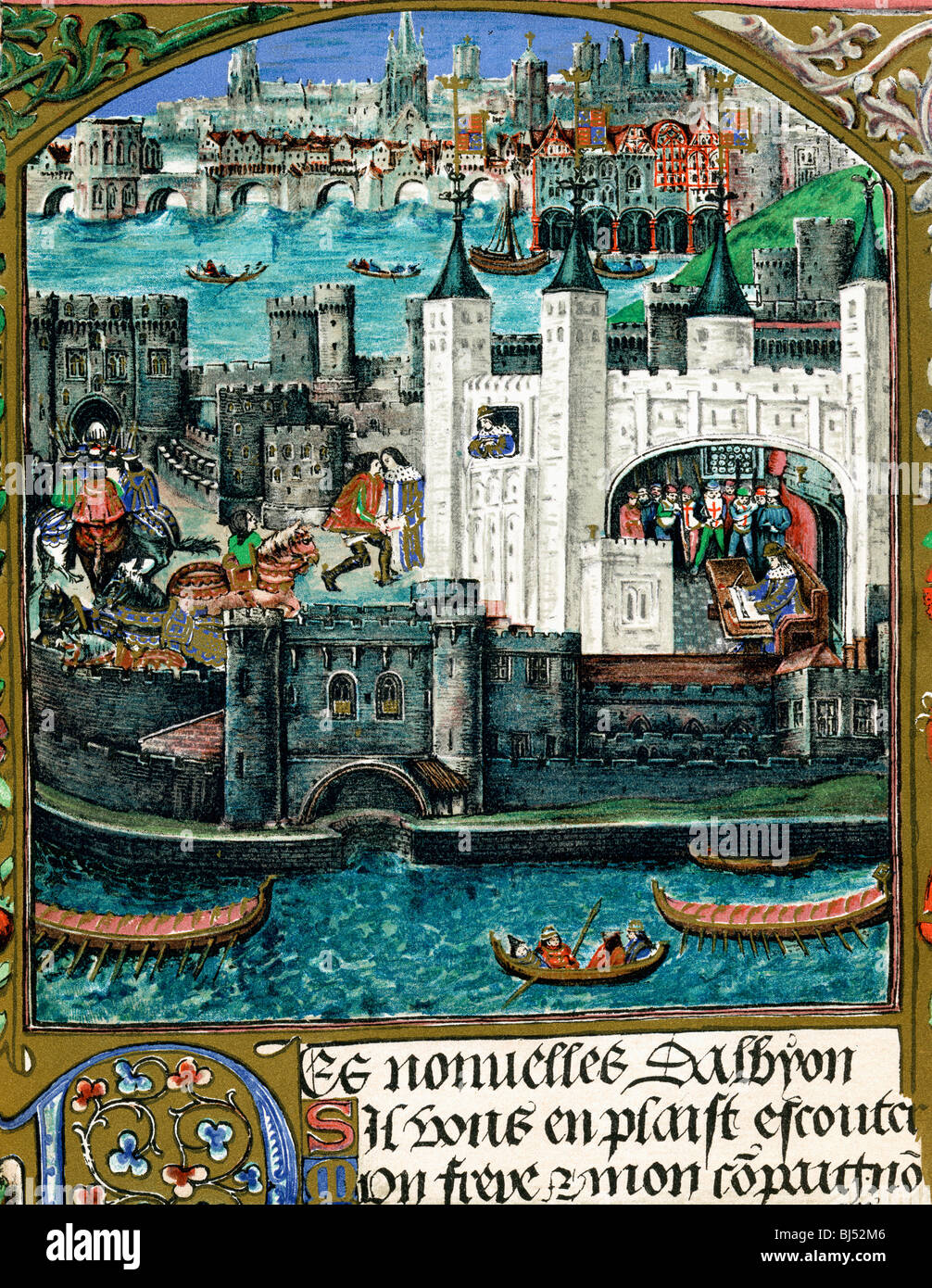 Londres, Angleterre à l'époque d'Henry VIII. Banque D'Images