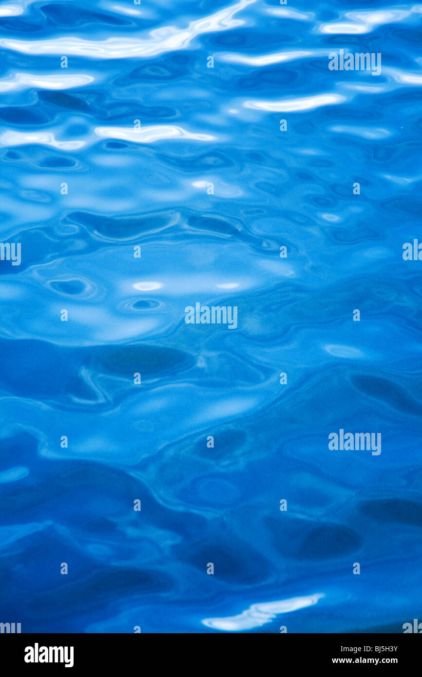 Fond de l'eau bleue Banque D'Images