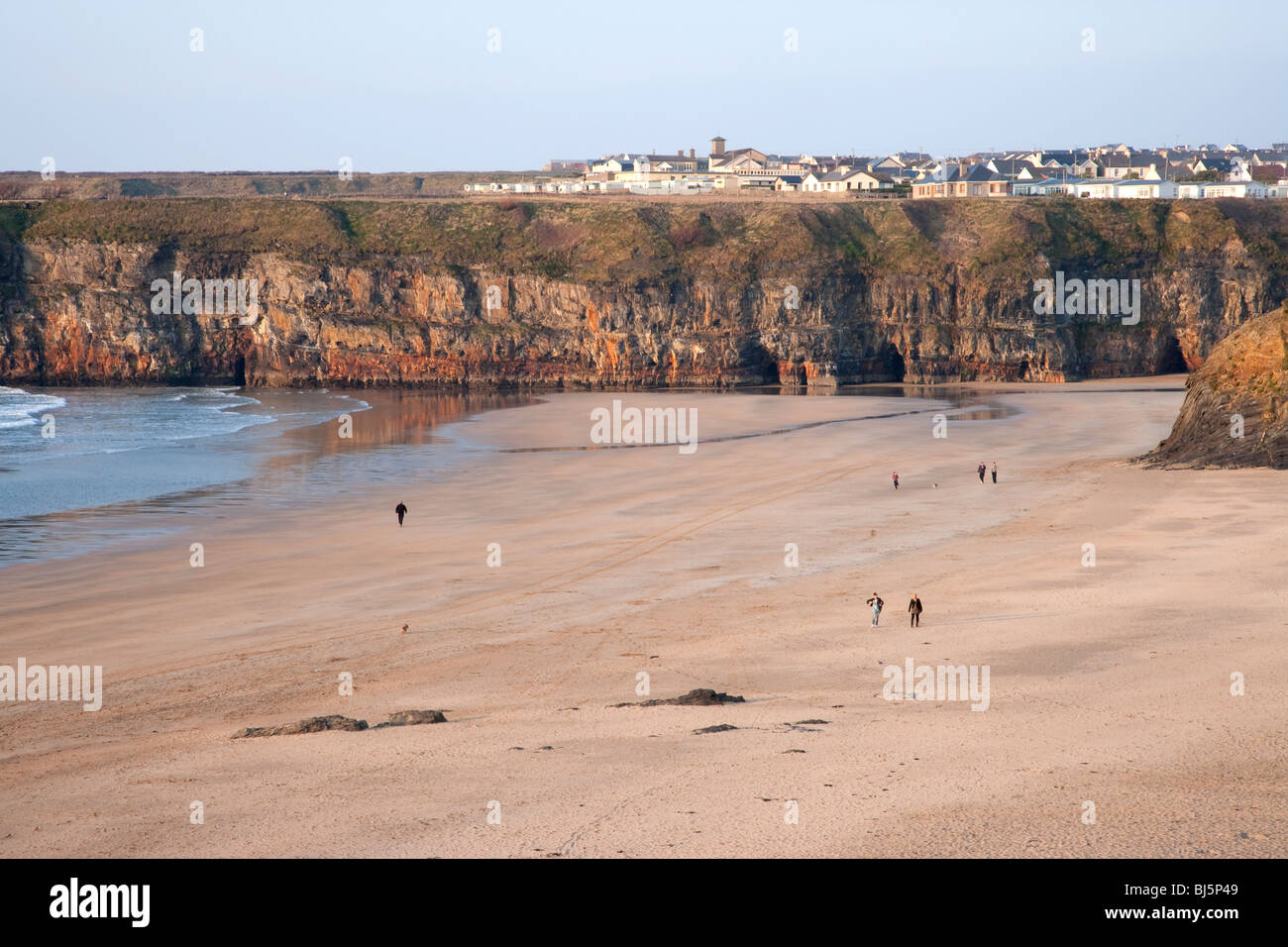 Scène de plage Ballybunnion County Kerry Ireland Banque D'Images