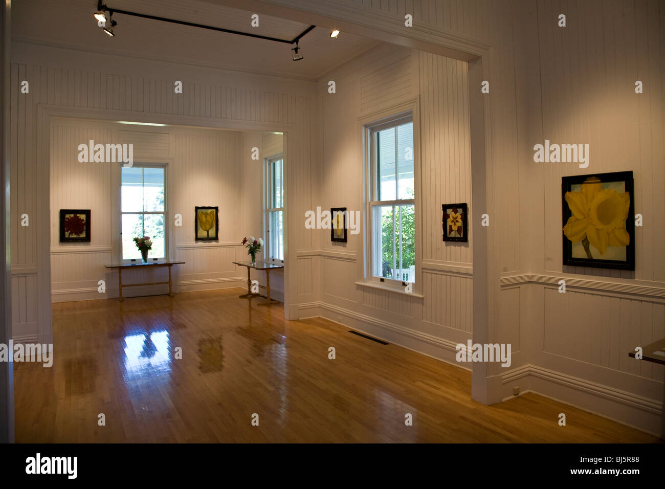 Villa Reford les 37 chambres de l'ancienne maison d'Elsie Reford abrite un petit musée d'art et expositions temporaires d'un restaurant Banque D'Images