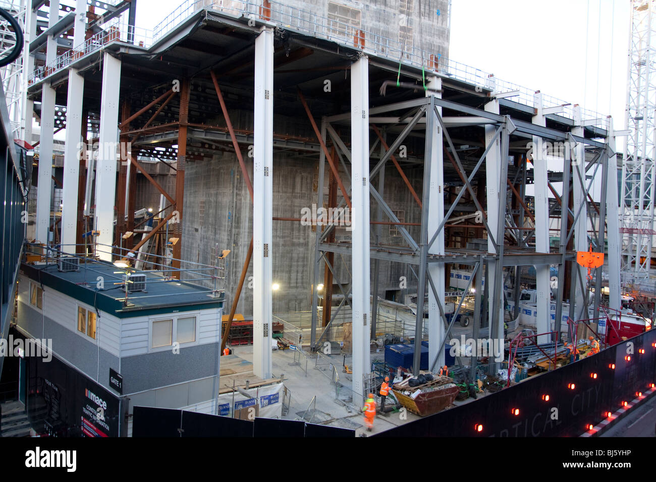 Le gratte-ciel Shard London Bridge en construction Banque D'Images