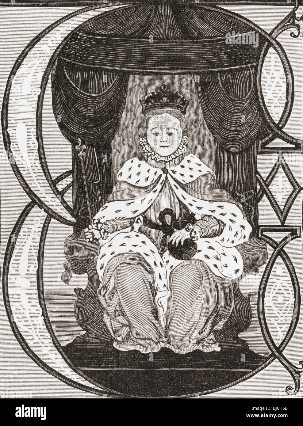 Elizabeth I, 1533 à 1603. Reine de l'Angleterre et l'Irlande. Banque D'Images