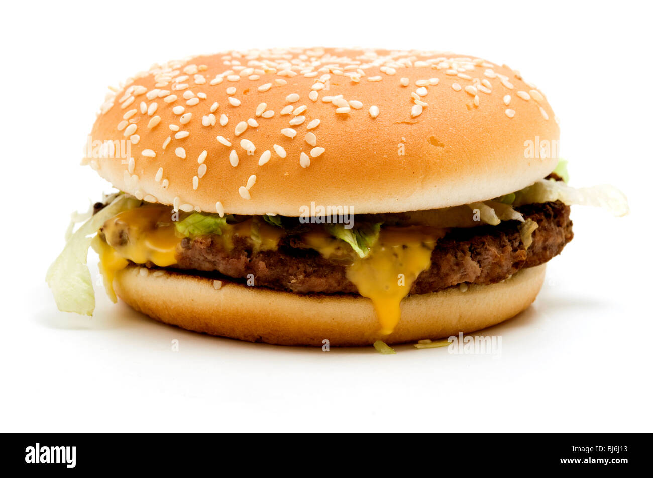 McDonald's Deluxe McRoyal réel Banque D'Images
