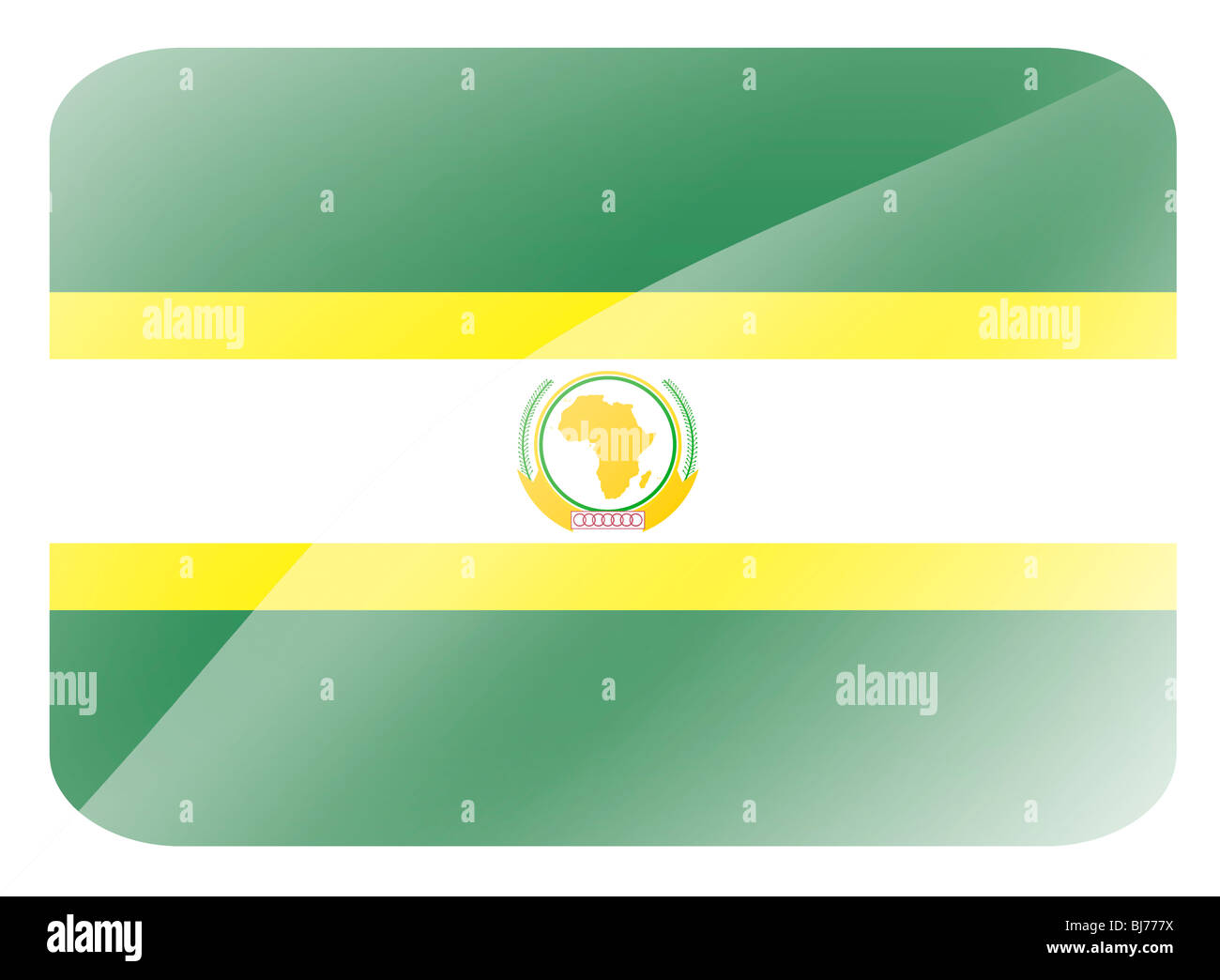 Drapeau de l'Union africaine Banque D'Images