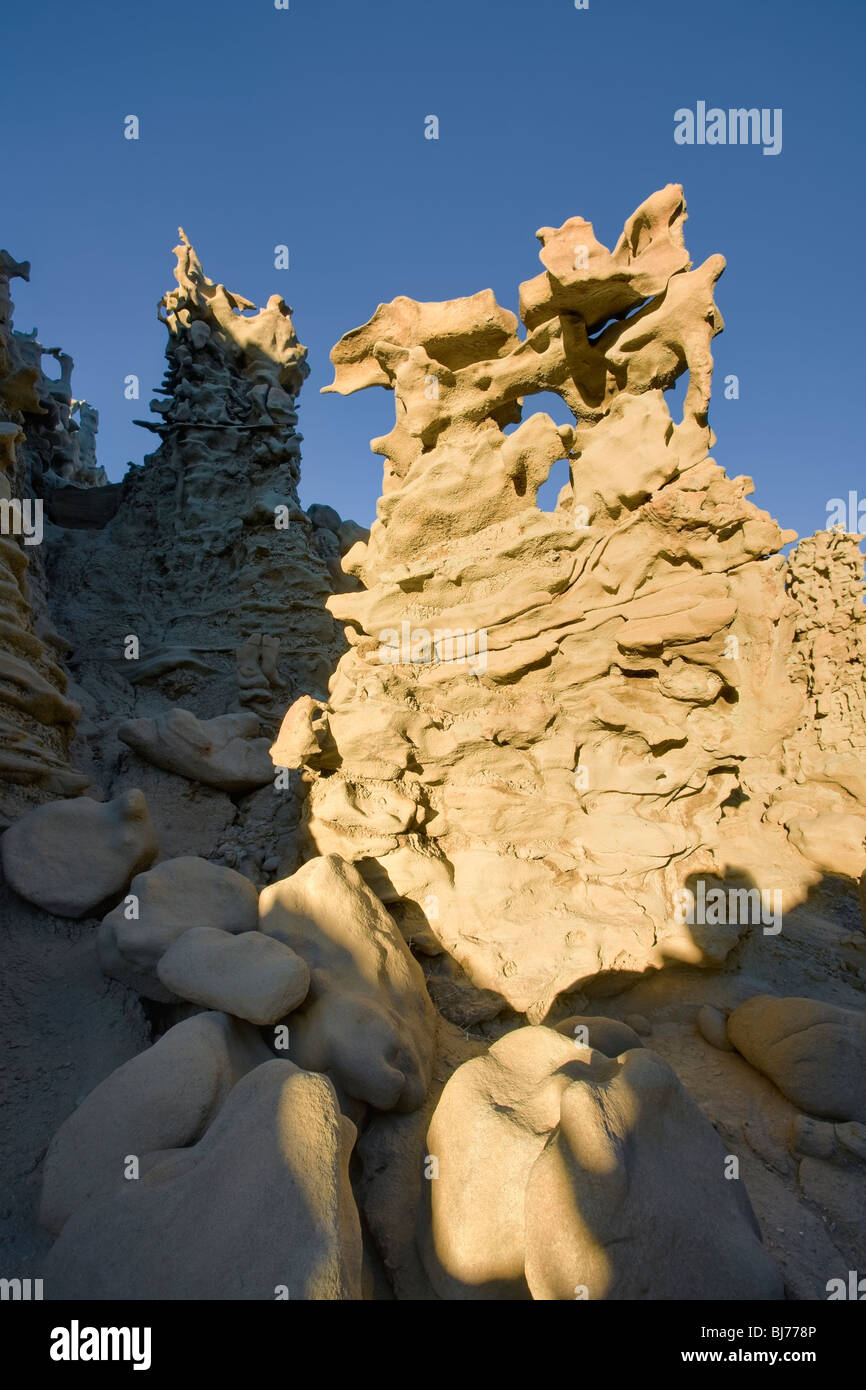 Tours Hoodoo, Fantasy Canyon, près de Vernal, Utah, USA Banque D'Images