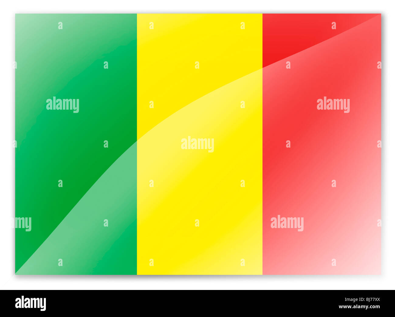 drapeau du Mali Banque D'Images