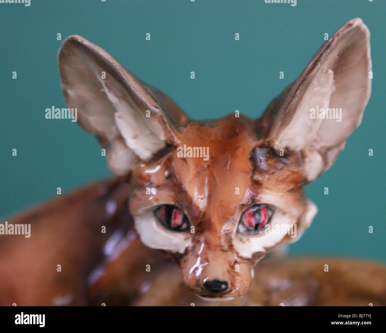 Italien en céramique Fox Figure Banque D'Images