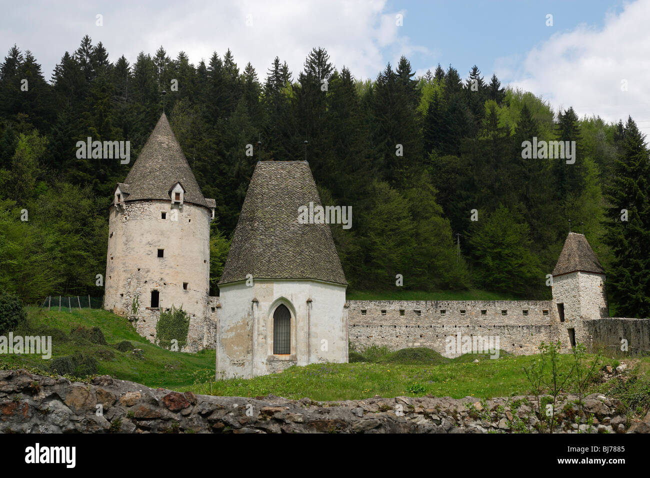 Zice Chartreuse,fondée autour de 1160,par Otakar III de Traungau,le Margrove de Styrie,Vallée de la St Jean,Slovénie Banque D'Images