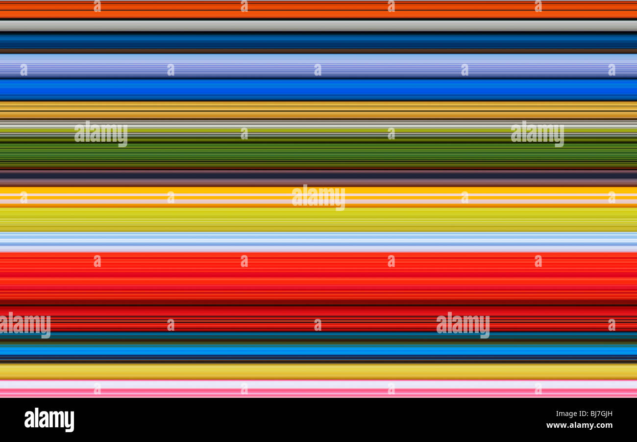 Rayé multicolore motif de lignes. Illustration numérique fabriqué à partir d'une photographie Banque D'Images