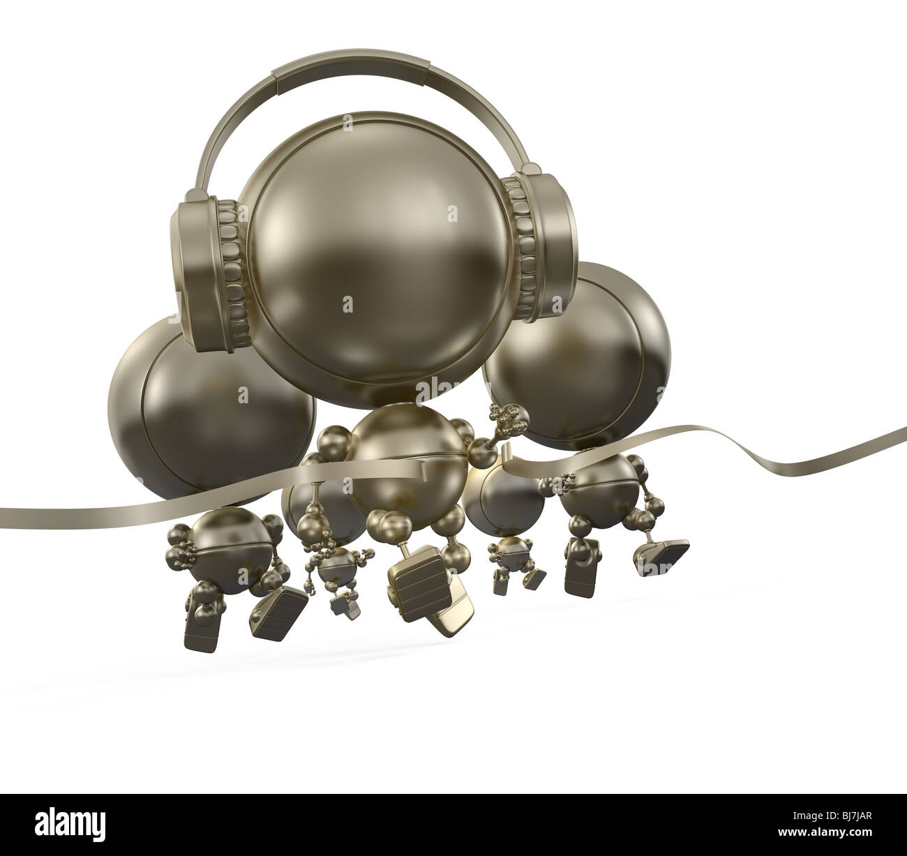 L'exécution de la concurrence - gagnant dans la proue. cross casque Cinq coureurs traversant le guindeau Banque D'Images