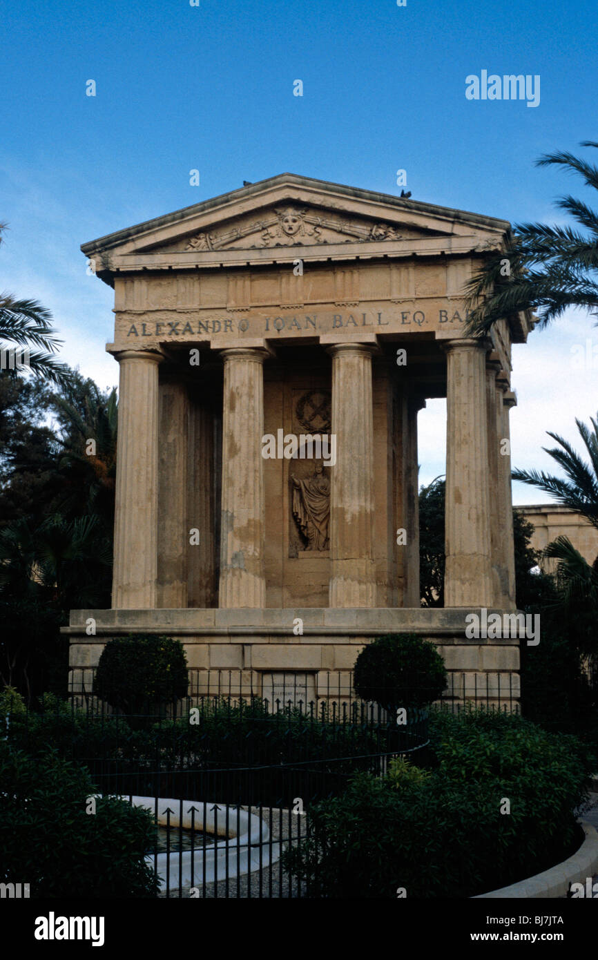 Jardins Barraca inférieur, La Valette Banque D'Images