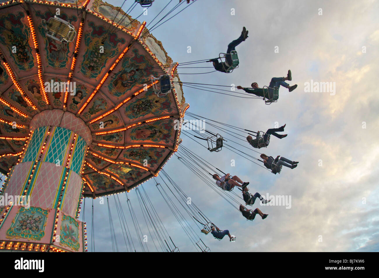 Carnival ride New York State Fair Banque D'Images