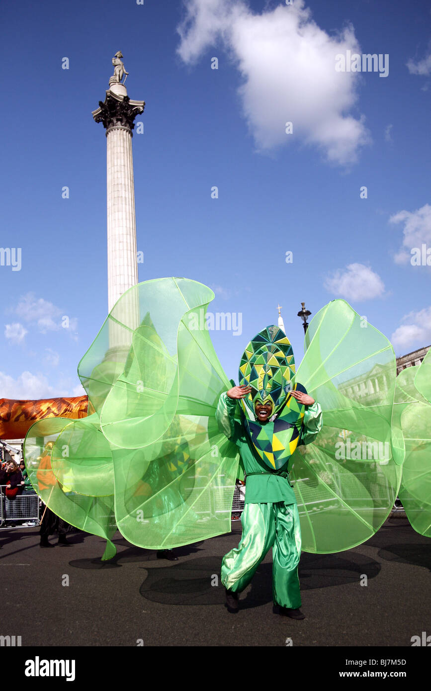 St Patrick's Day Parade, Londres 2010 Banque D'Images