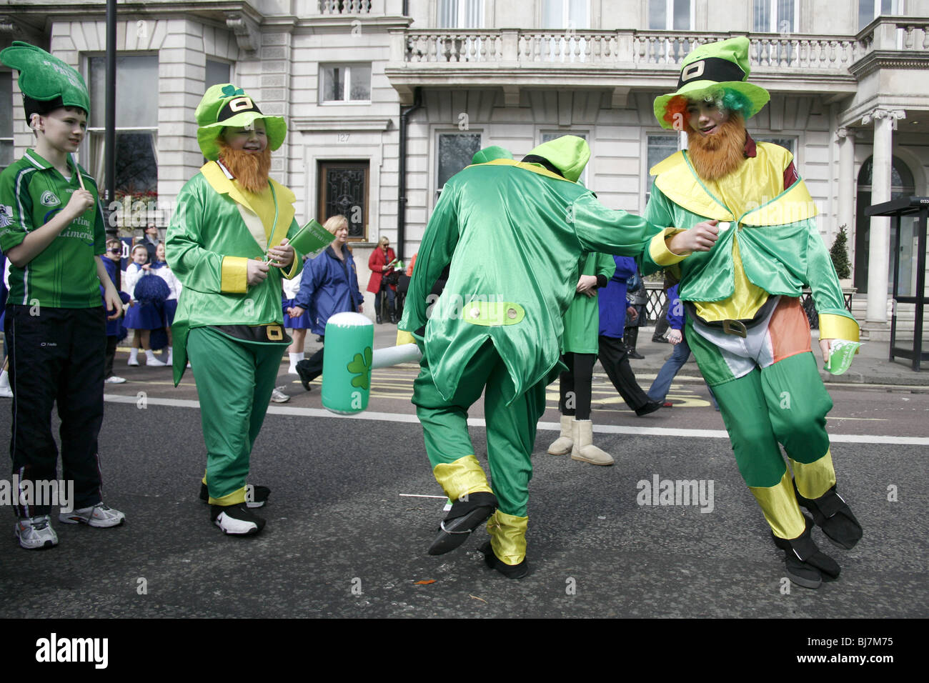 St Patrick's Day Parade, Londres 2010 Banque D'Images