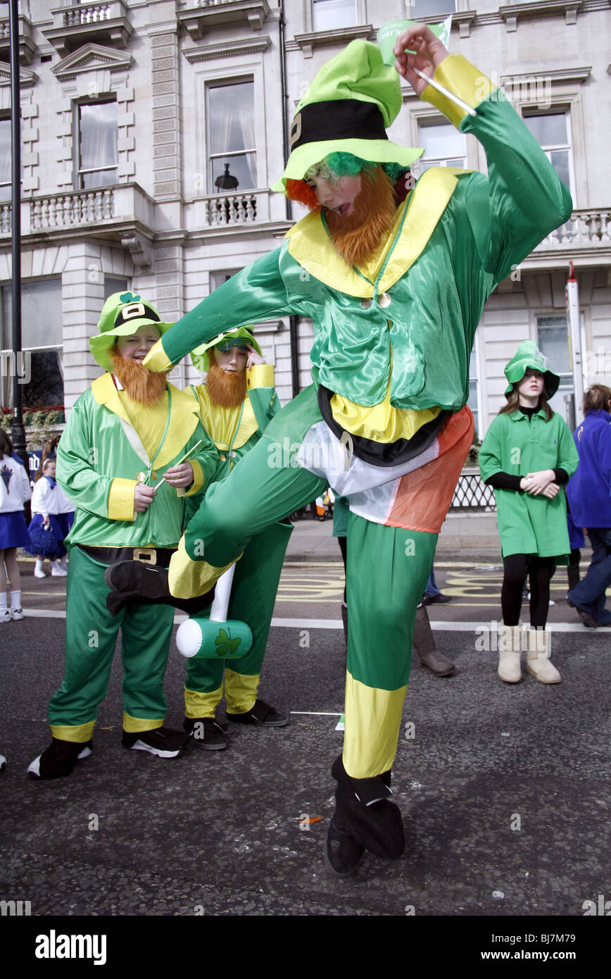 St Patrick's Day Parade, Londres 2010 Banque D'Images