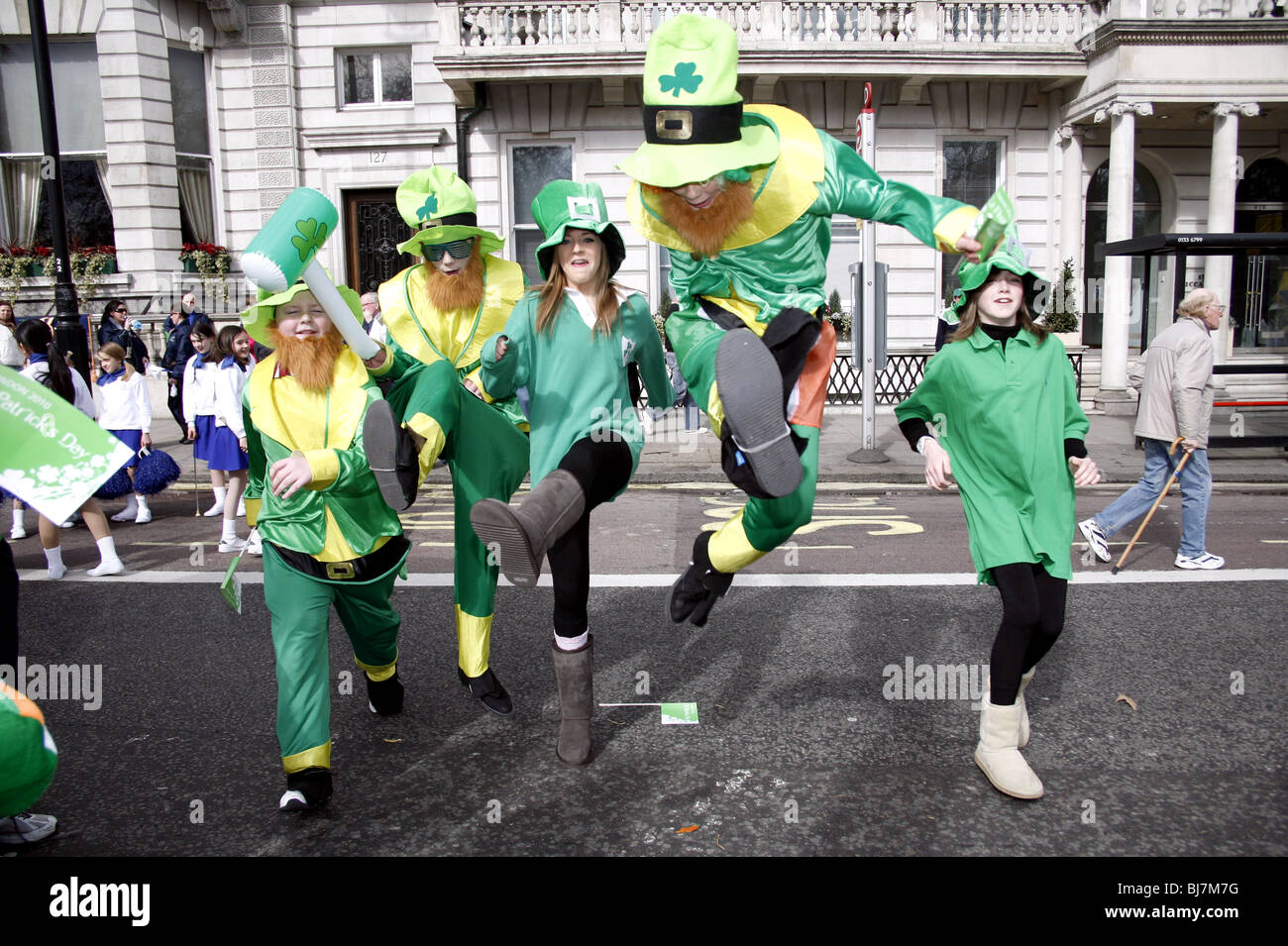 St Patrick's Day Parade, Londres 2010 Banque D'Images