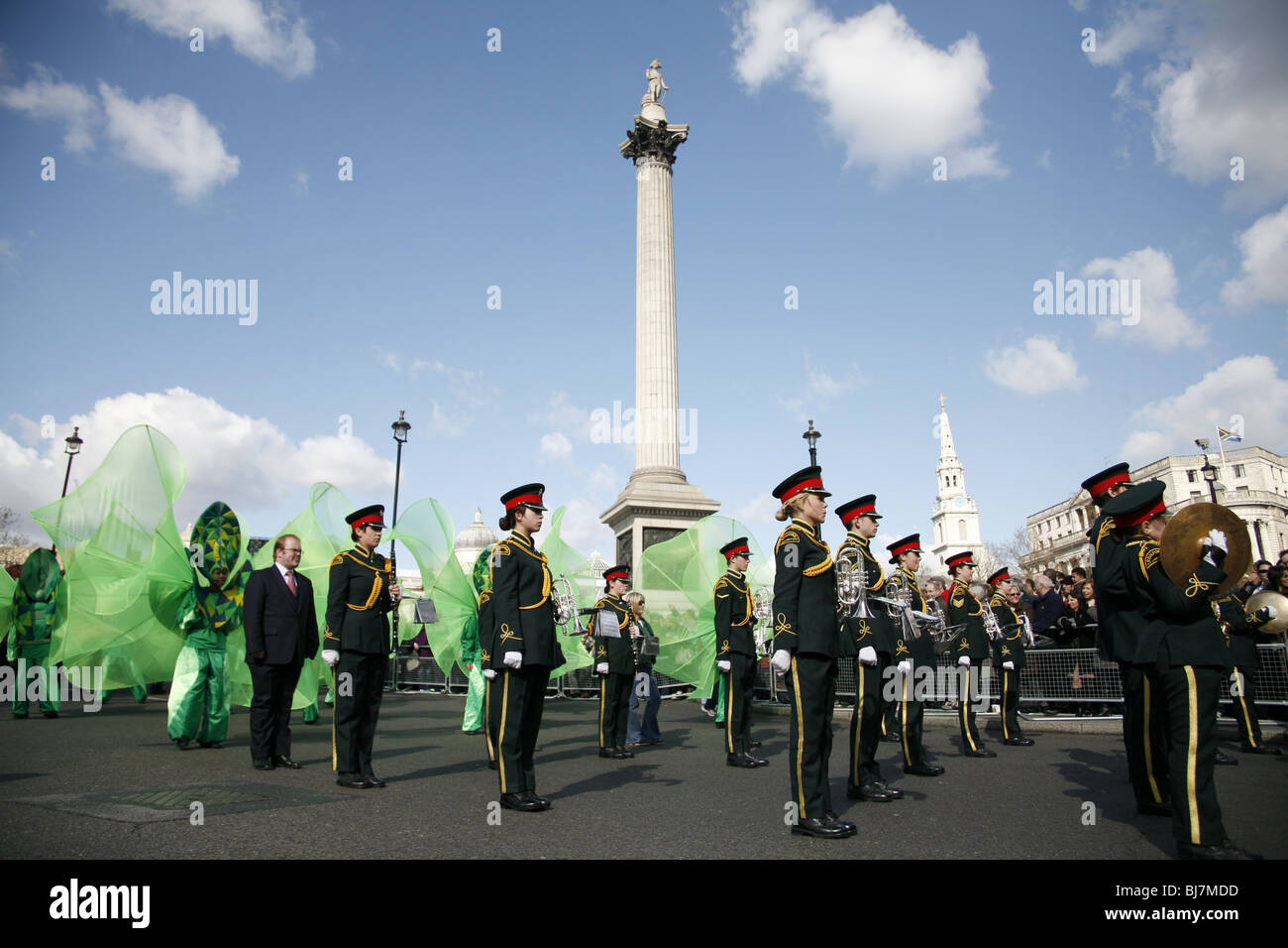 St Patrick's Day Parade, Londres 2010 Banque D'Images
