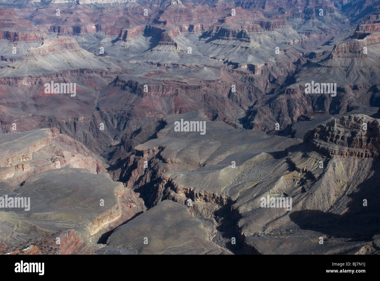 Vue du Grand Canyon, Grand Canyon, Arizona, USA. Banque D'Images