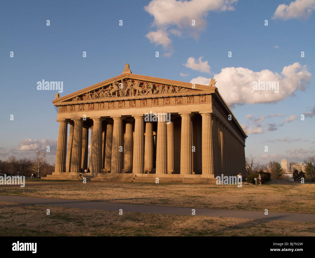 Réplique grandeur nature du Parthénon. Centennial Park, Nashville, Tennessee. Banque D'Images