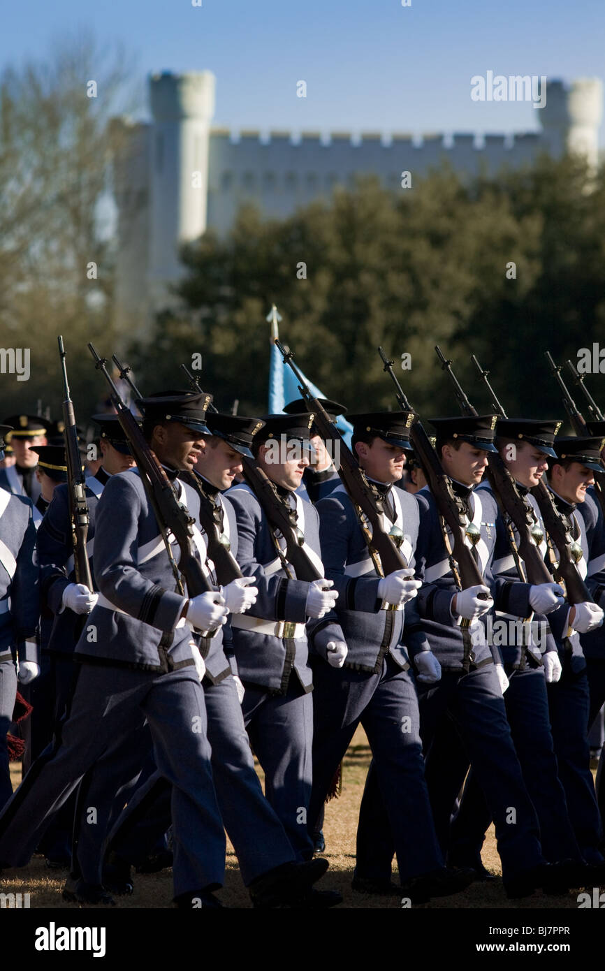 Défilé hebdomadaire à la Citadelle, Charleston, Caroline du Sud Banque D'Images