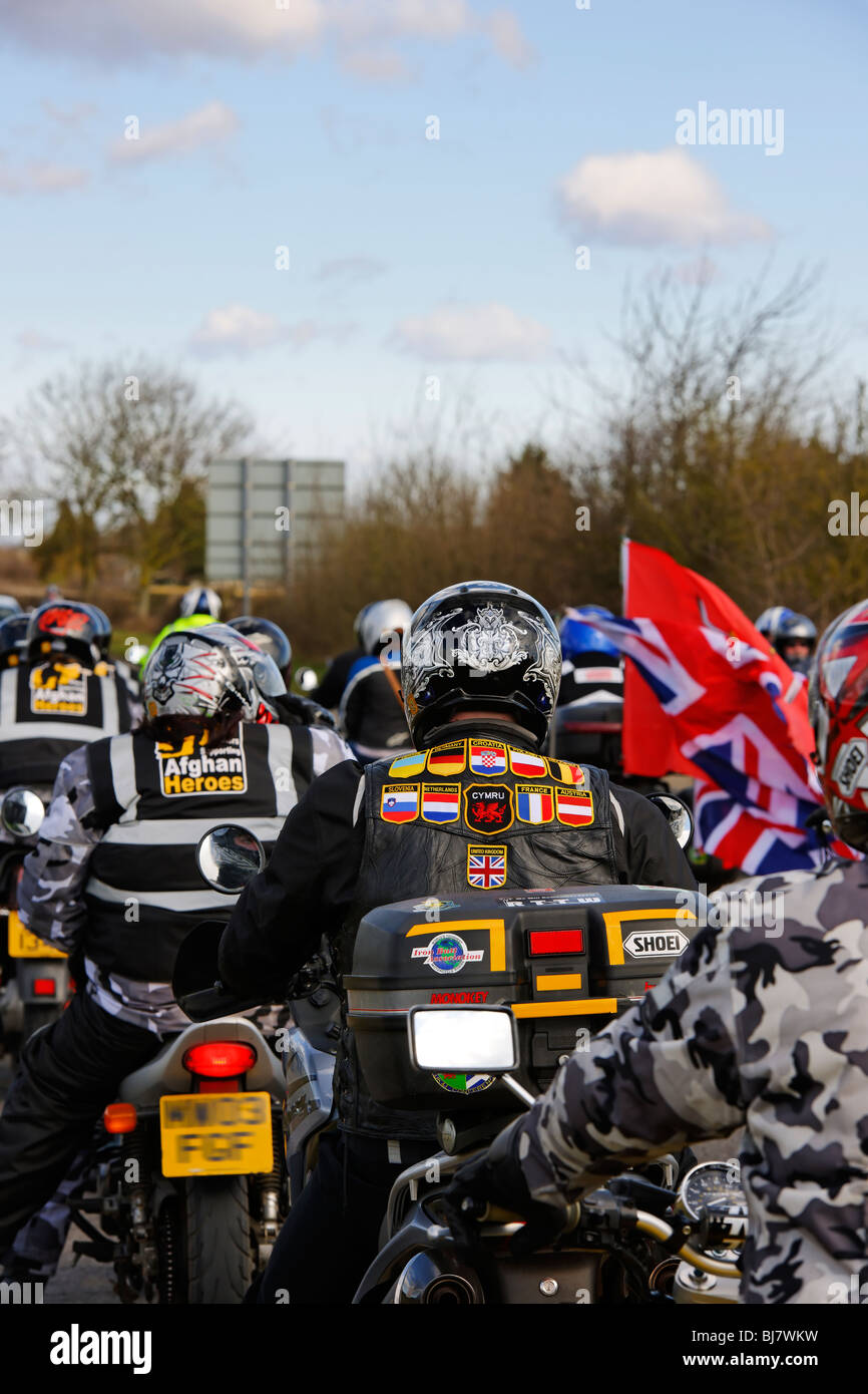 Héros afghans - Motorcycle Rally Banque D'Images
