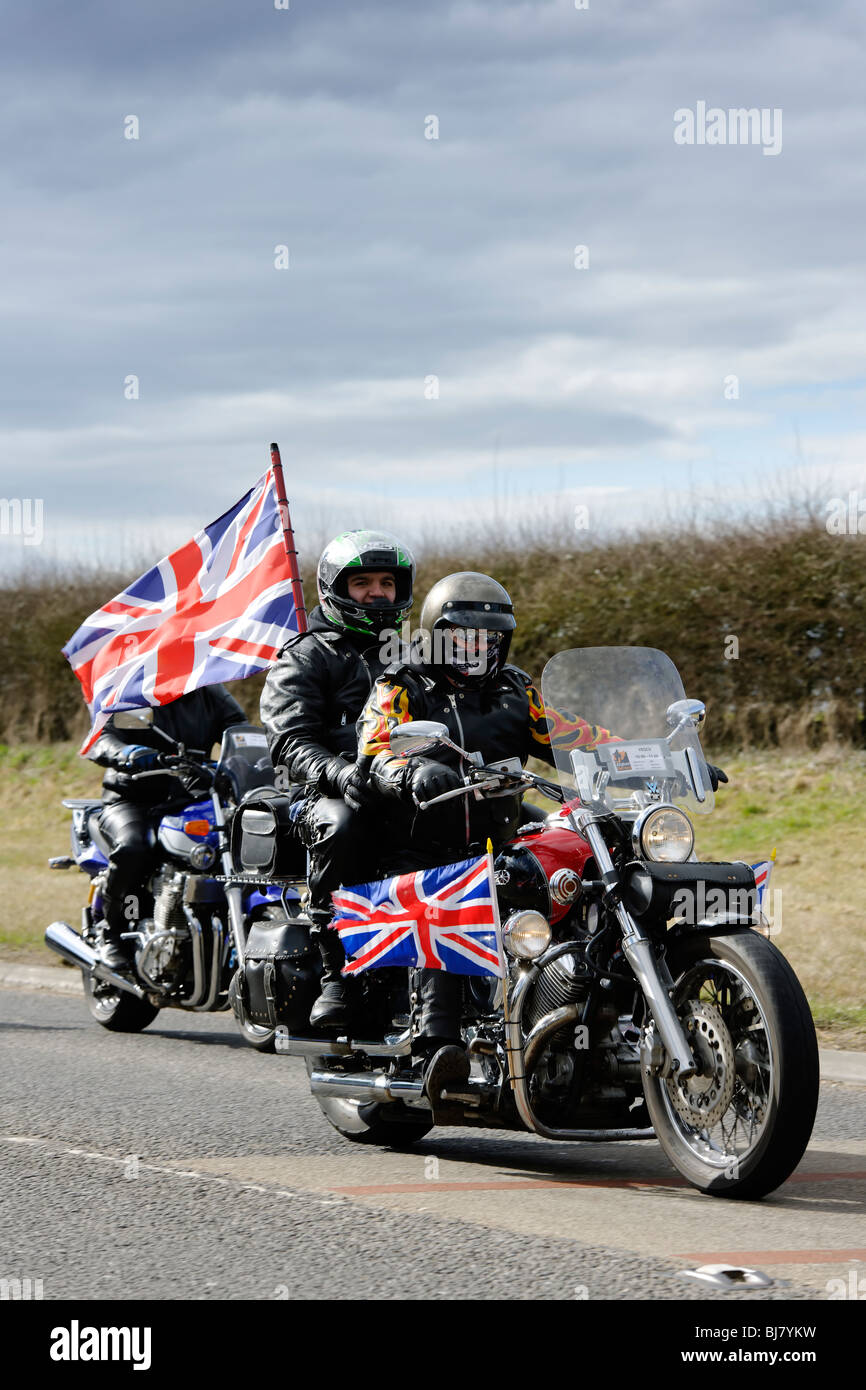 Héros afghans - Motorcycle Rally Banque D'Images