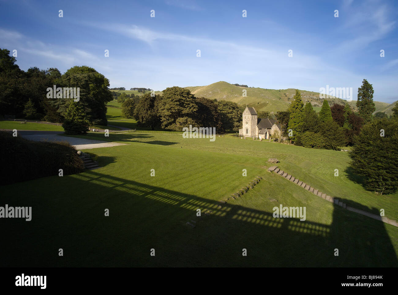 Angleterre derbyshire peak district national park ilam hall stately home Banque D'Images