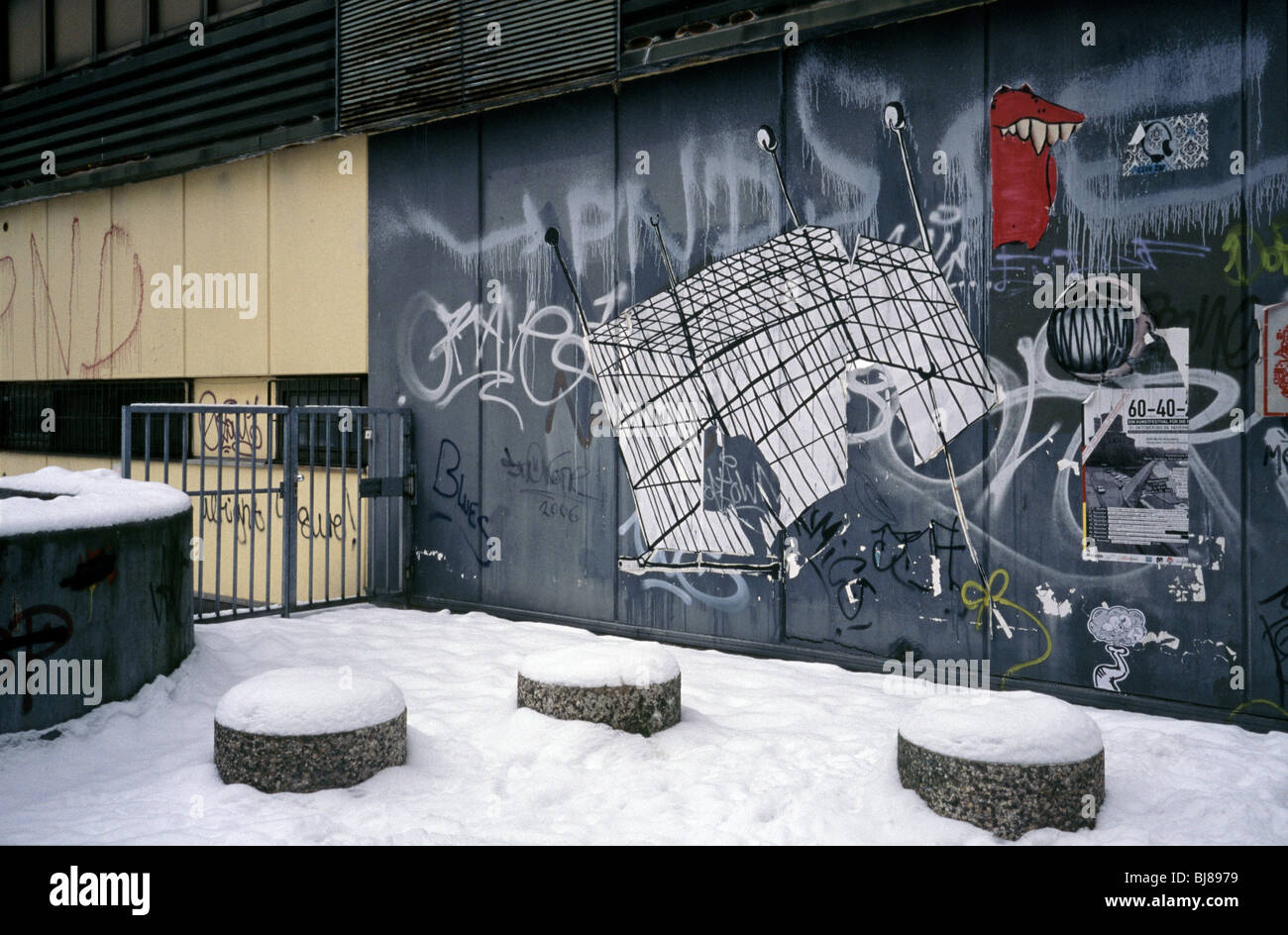 Frappant des capacités en Hamburg-Altona. La structure en béton des années 1970 va bientôt être remplacé par un IKEA. Banque D'Images