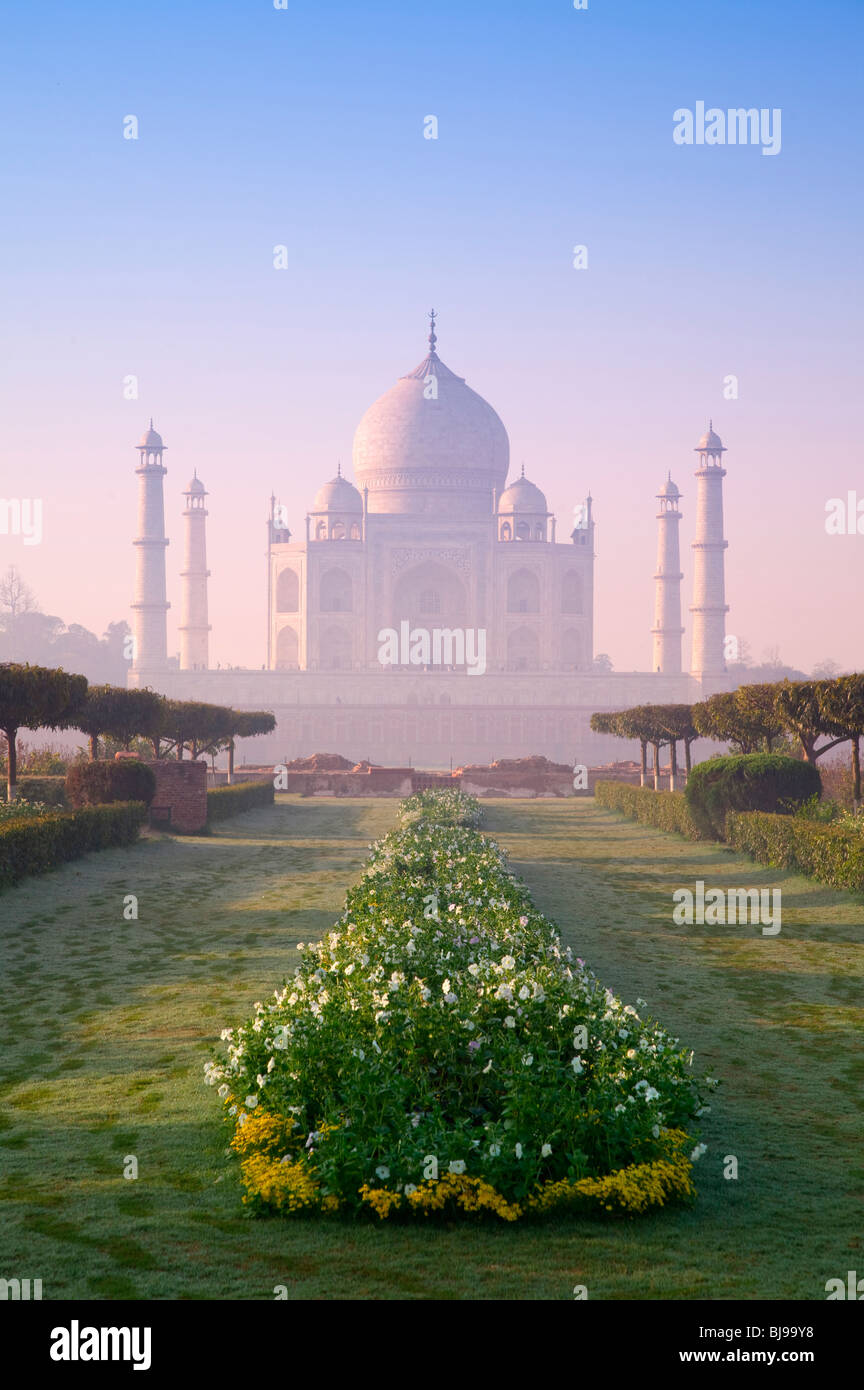 Taj Mahal, Agra, Uttar Pradesh, Inde Banque D'Images