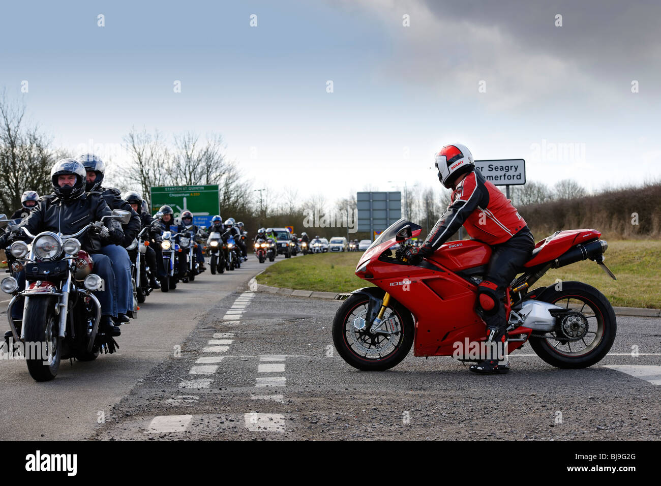 Héros afghans - Motorcycle Rally Banque D'Images