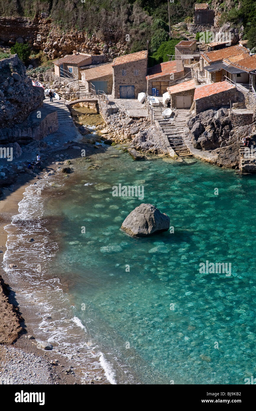 Cala Deià. Mallorca. Îles Baléares. Espagne Banque D'Images