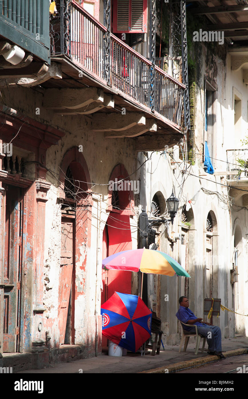 Casco Viejo, Vieille Ville, Vieille Ville, Panama City, Panama, Amérique Centrale Banque D'Images