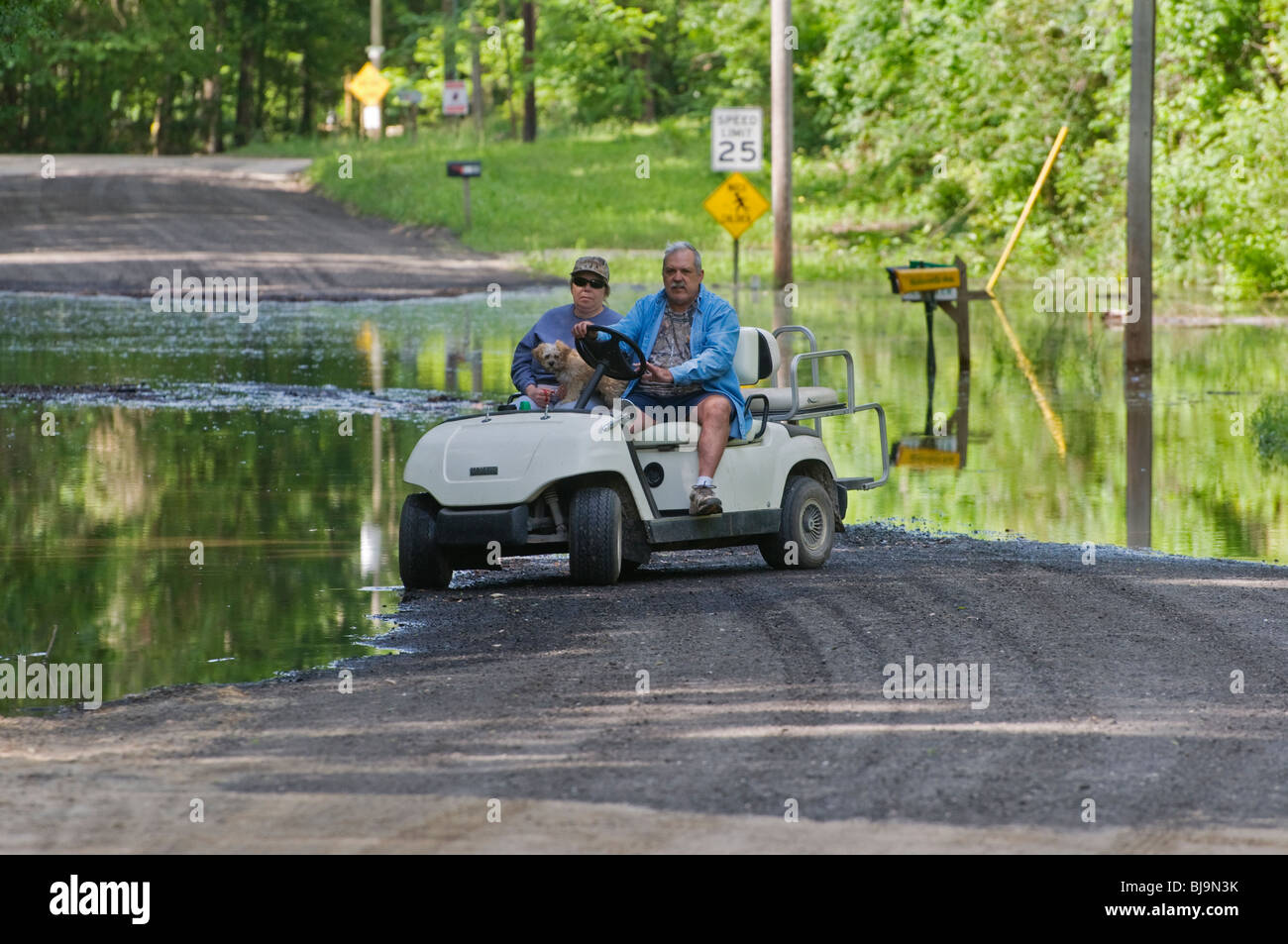 L'inondation des rivières North Florida après de fortes pluies de printemps 4-09 Banque D'Images