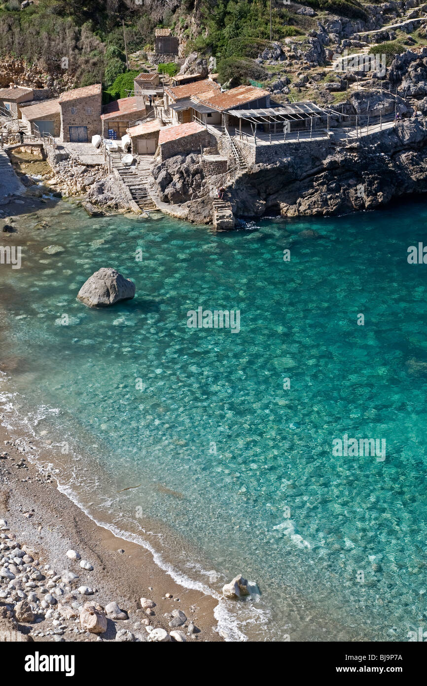 Cala Deià. L'île de Majorque. Îles Baléares. Espagne Banque D'Images