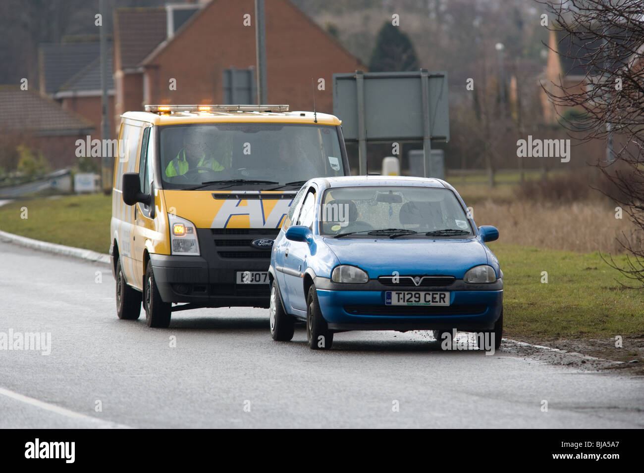 Service AA van assistant à une ventilation Banque D'Images