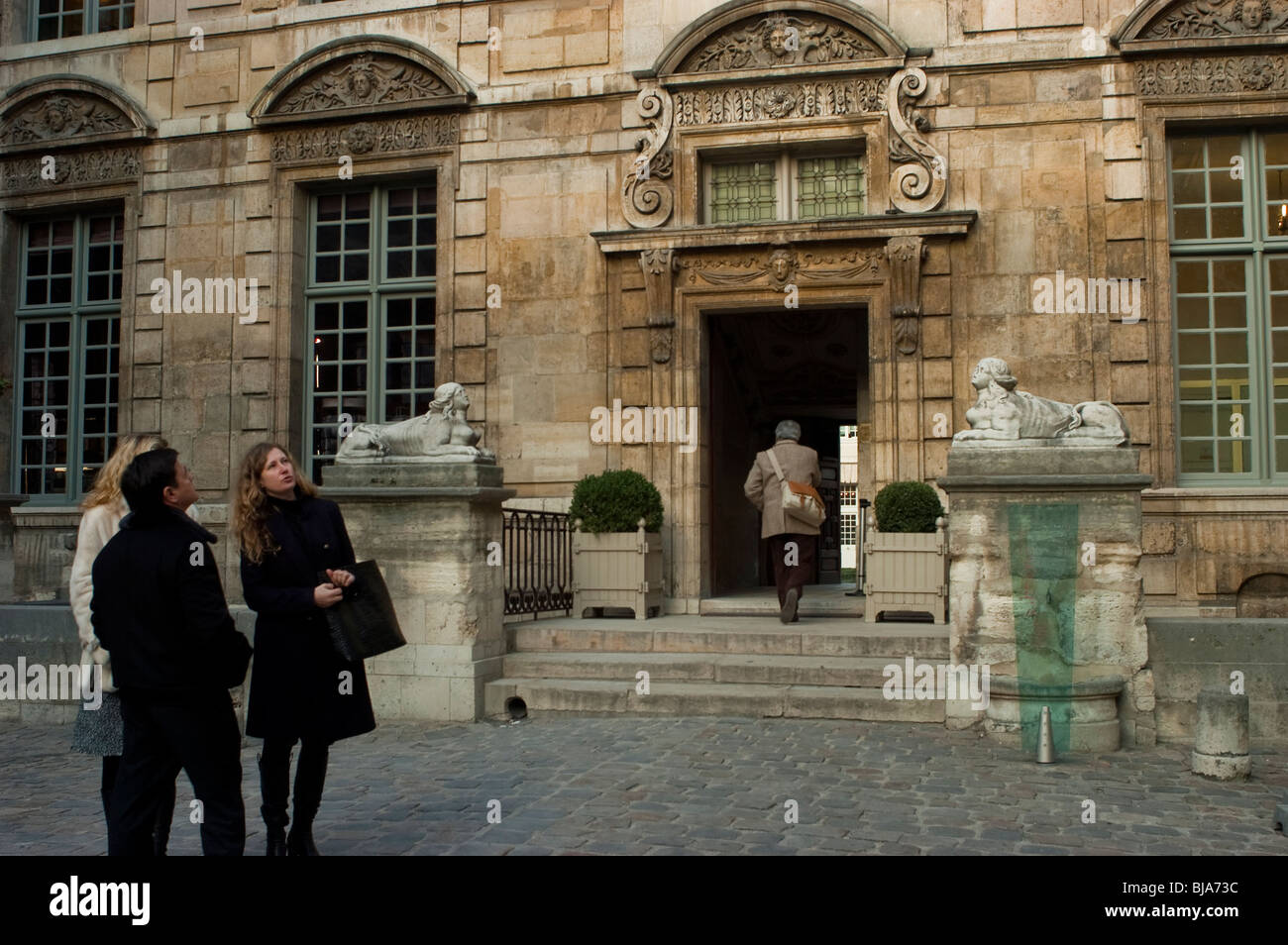 Paris, France, hôtel particulier du Marais, du musée de Paris, Cour d'entrée avant Banque D'Images